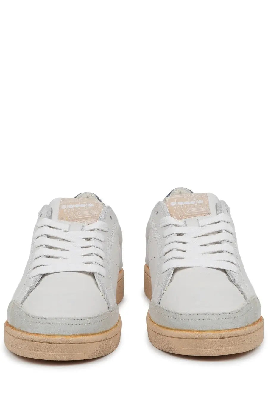 Diadora Men's Sneaker Prestige Plain Used White, view 3