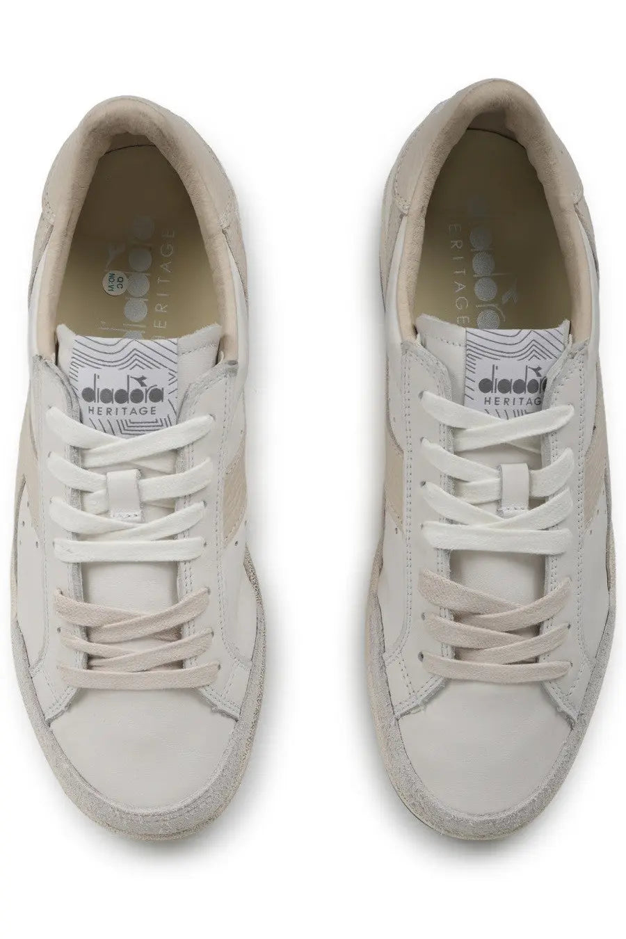 Diadora Men's Sneaker Prestige Used White, view 5
