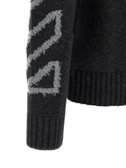 Off-White Diag Arrow Fuzzy Sweater Grey, view 4