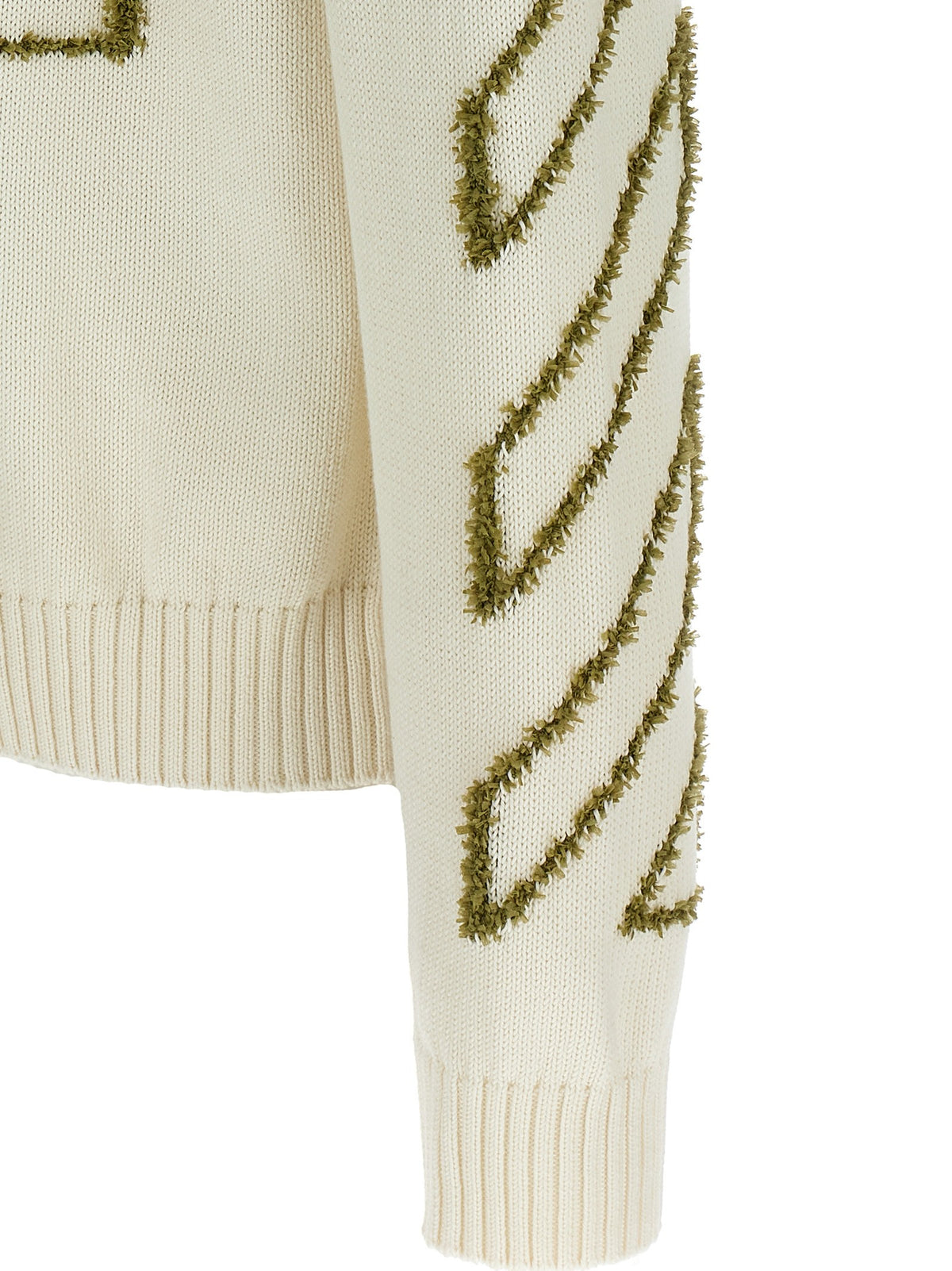 Off-White Diag Outline Sweater Beige