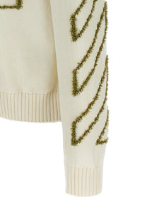 Off-White Diag Outline Sweater Beige