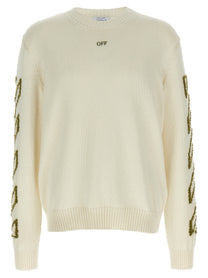 Off-White Diag Outline Sweater Beige