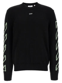 Off-White Diag Outline Sweater Black