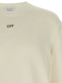 Off-White Diag Outline Sweater Beige