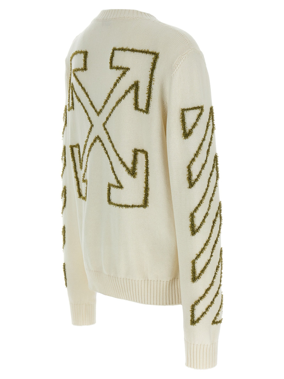 Off-White Diag Outline Sweater Beige