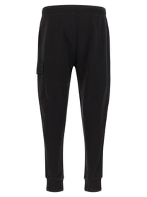 C.P. Company Diagonal Raised Fleece Pants Black