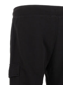 C.P. Company Diagonal Raised Fleece Pants Black