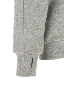 C.P. Company Diagonal Raised Fleece Sweatshirt and Lens Detail Grey