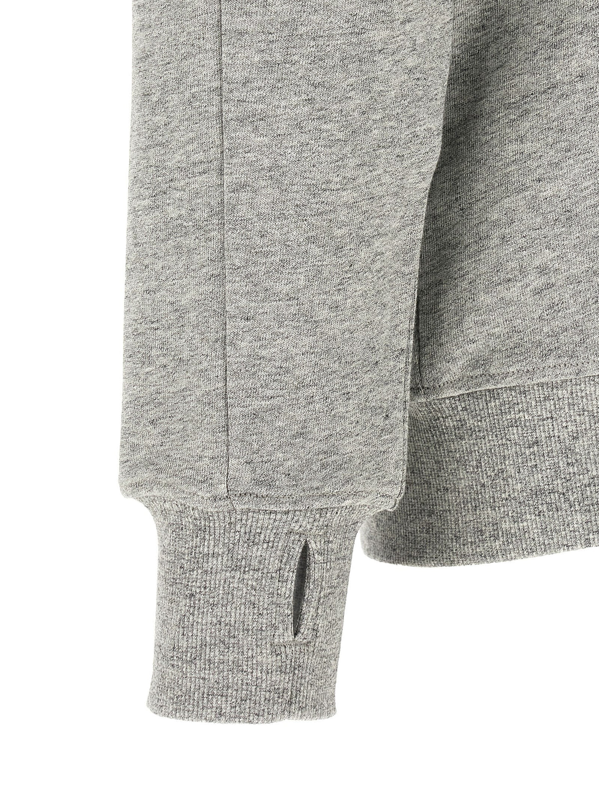 C.P. Company Diagonal Raised Fleece Sweatshirt and Lens Detail Grey, view 4