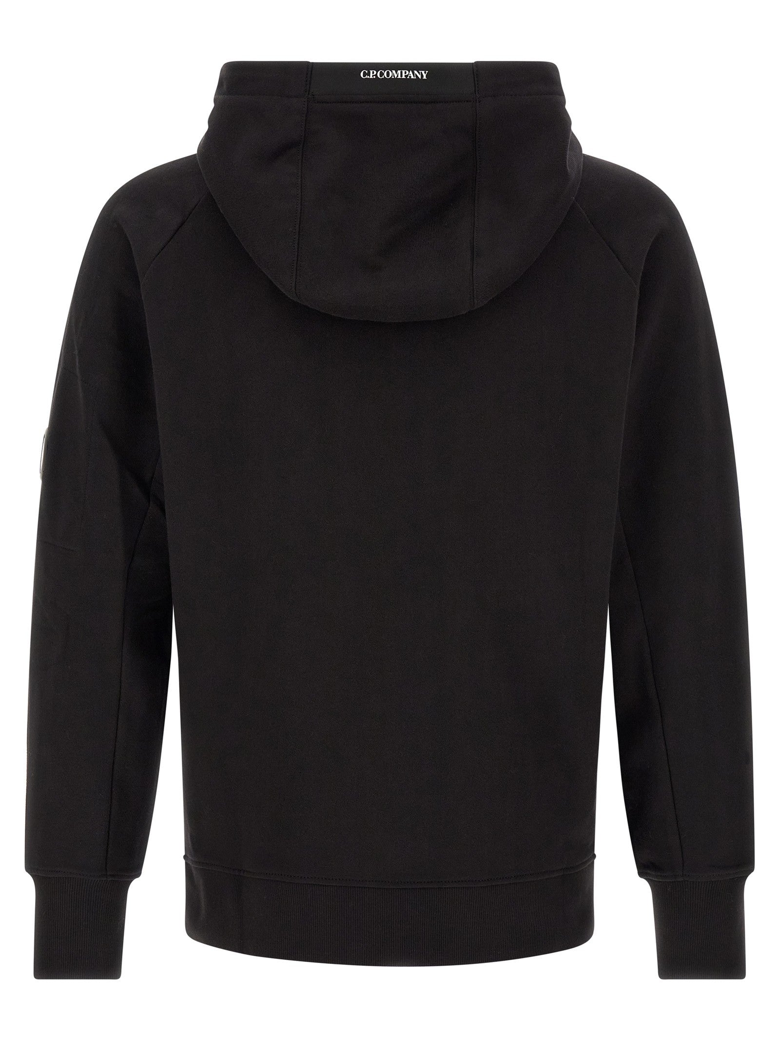 C.P. Company Diagonal Raised Fleece Sweatshirt Black