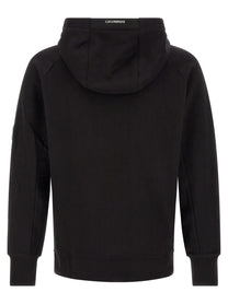 C.P. Company Diagonal Raised Fleece Sweatshirt Black