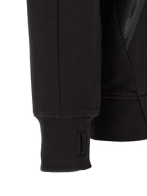 C.P. Company Diagonal Raised Fleece Sweatshirt Black