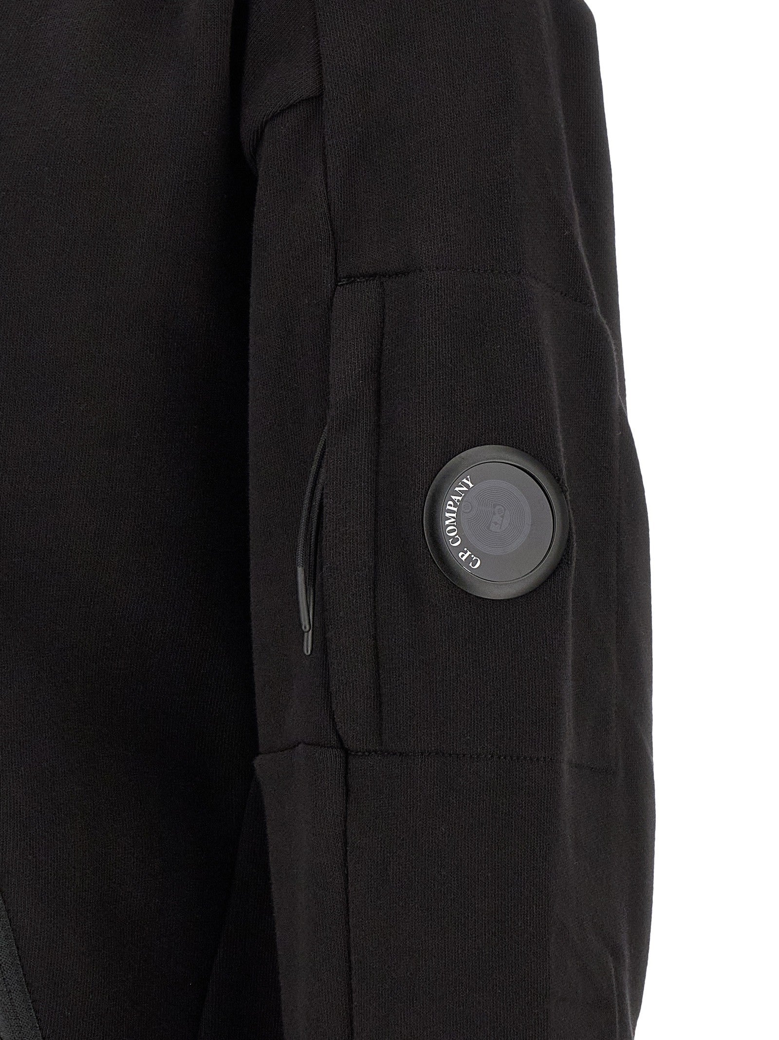 C.P. Company Diagonal Raised Fleece Sweatshirt Black