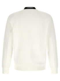 C.P. Company Diagonal Raised Sweatshirt White, view 2