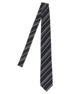 Tom Ford Diagonal Striped Tie Black