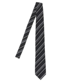Tom Ford Diagonal Striped Tie Black
