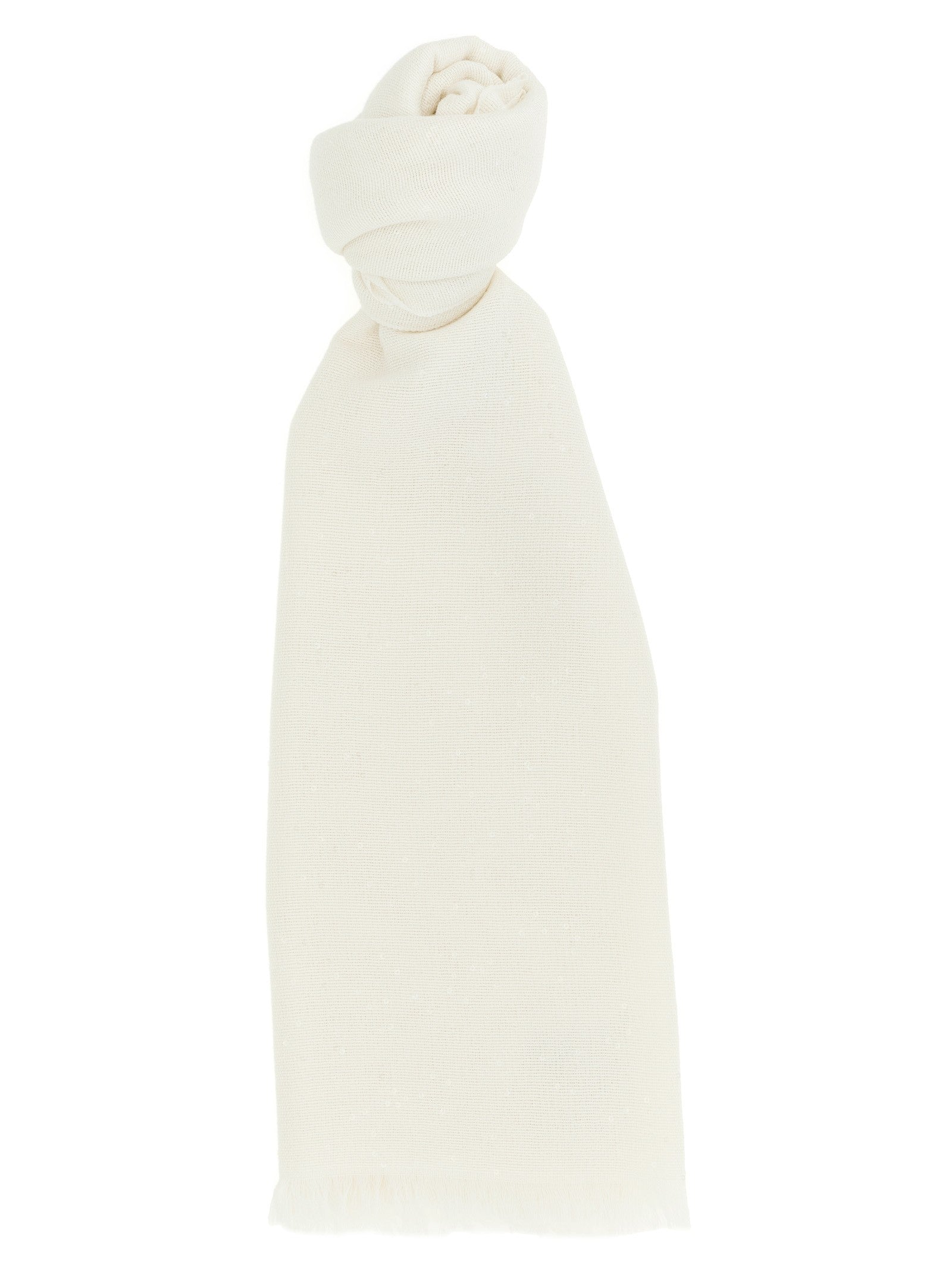 Brunello Cucinelli Women's Cashmere and Silk Scarf White