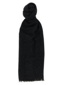 Brunello Cucinelli Women's Cashmere and Silk Scarf Black