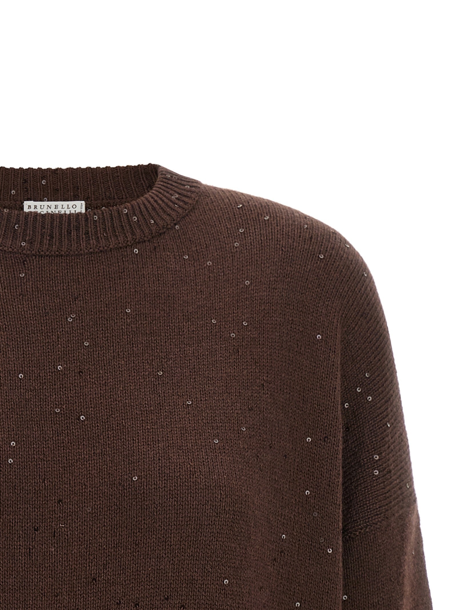 Brunello Cucinelli Diamante Sweater Brown