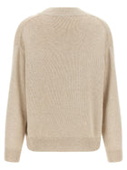 Brunello Cucinelli Diamante Sweater Beige, view 2