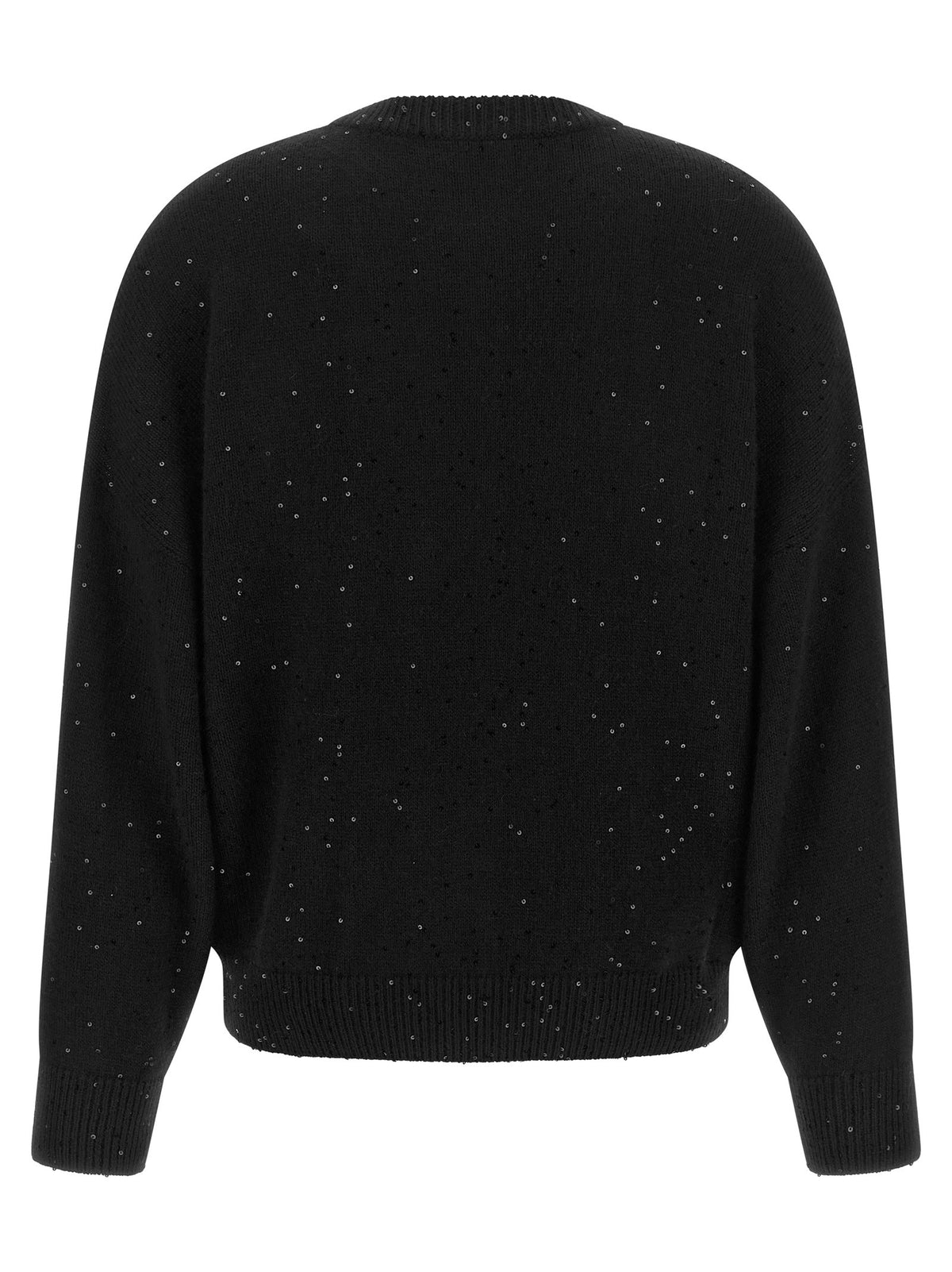 Brunello Cucinelli Diamante Sweater Black, view 2
