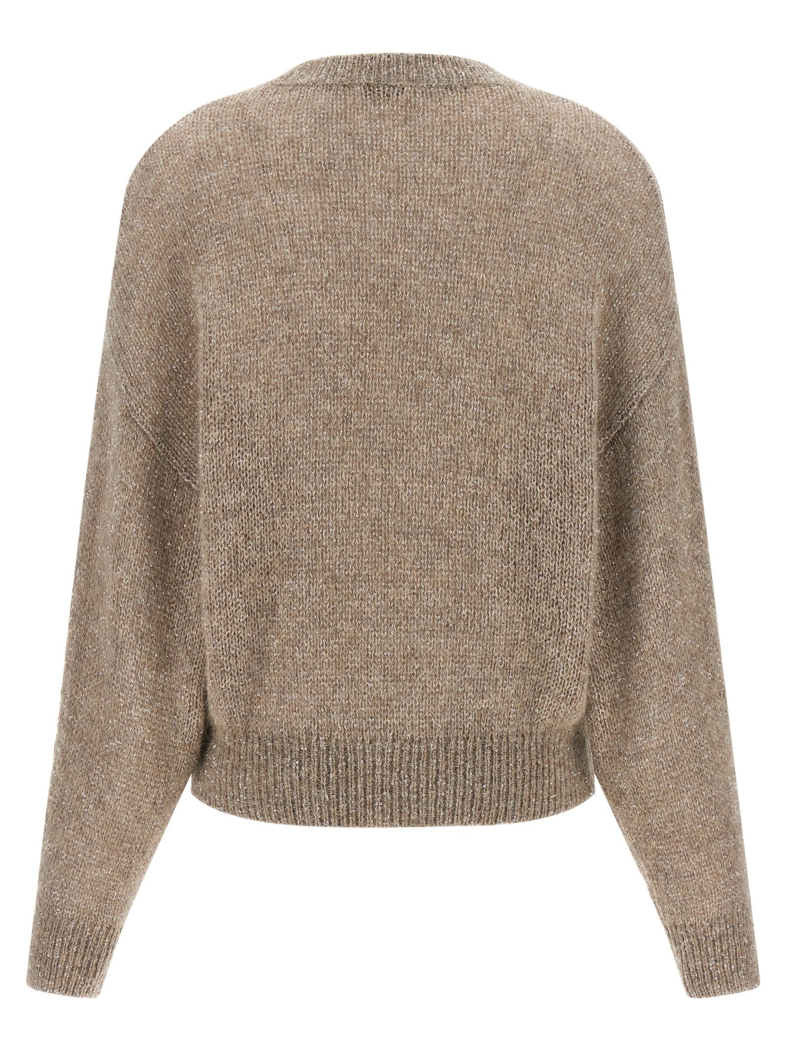 Brunello Cucinelli Diamante Sweater Beige