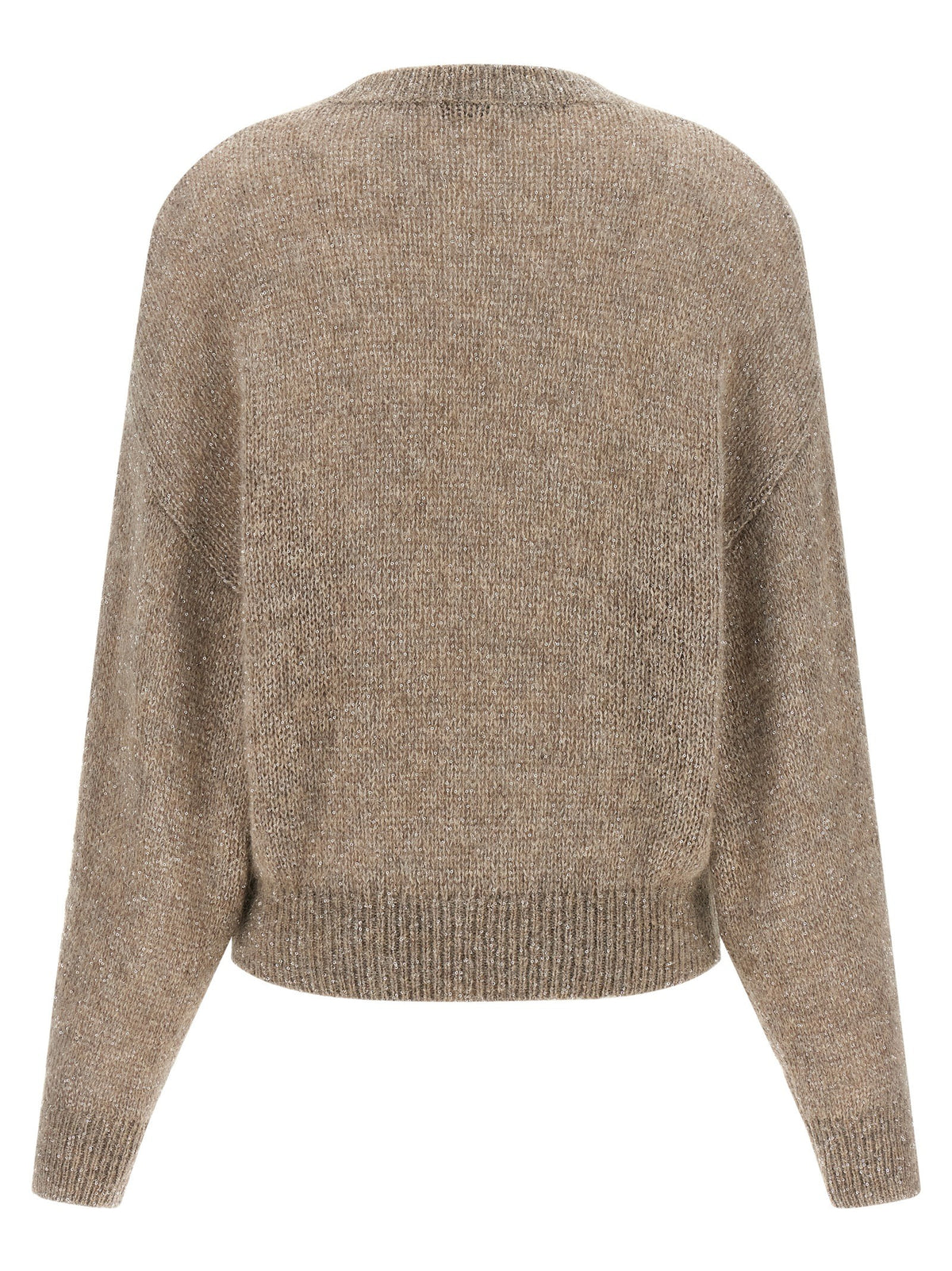 Brunello Cucinelli Diamante Sweater Beige, view 2