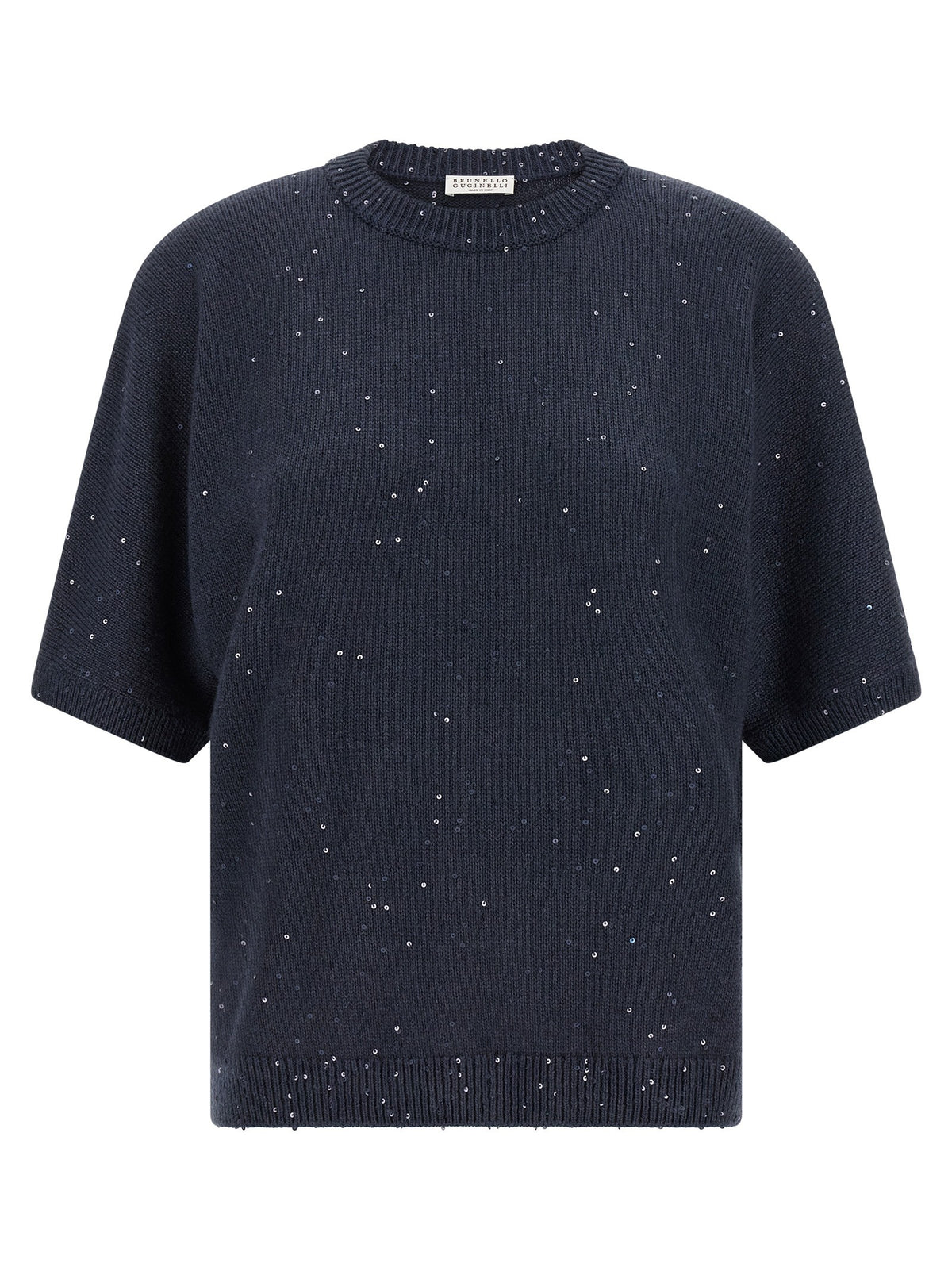 Brunello Cucinelli Diamante Sweater Blue