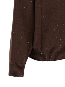 Brunello Cucinelli Diamante Sweater Brown