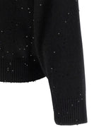 Brunello Cucinelli Diamante Sweater Black, view 4