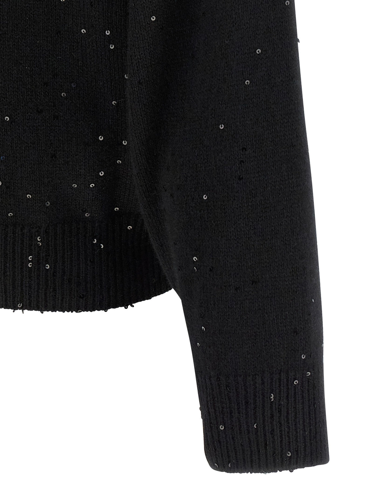 Brunello Cucinelli Diamante Sweater Black, view 4