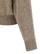 Brunello Cucinelli Diamante Sweater Beige, view 4