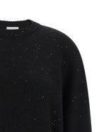 Brunello Cucinelli Diamante Sweater Black, view 3