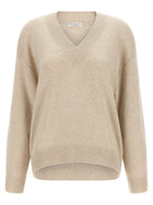 Brunello Cucinelli Diamante Sweater Beige
