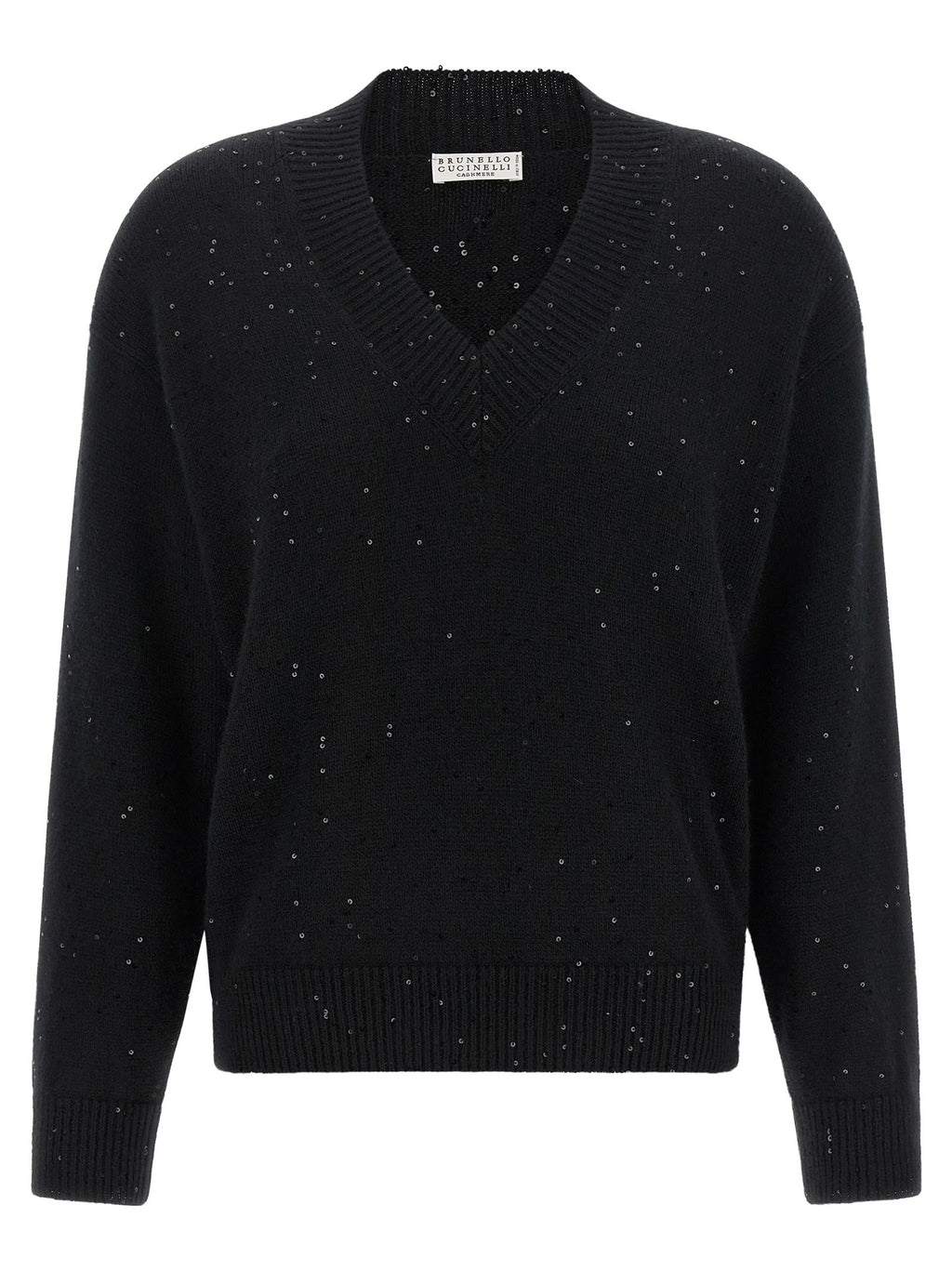 Brunello Cucinelli Diamante Sweater Black