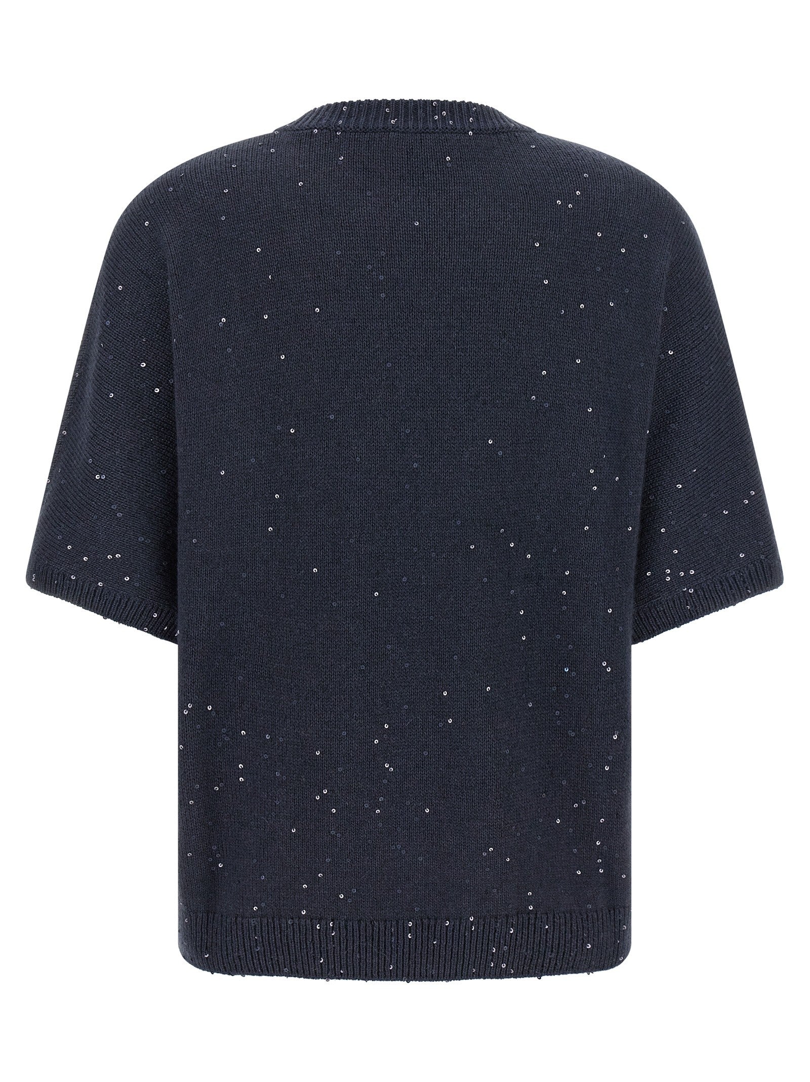 Brunello Cucinelli Diamante Sweater Blue