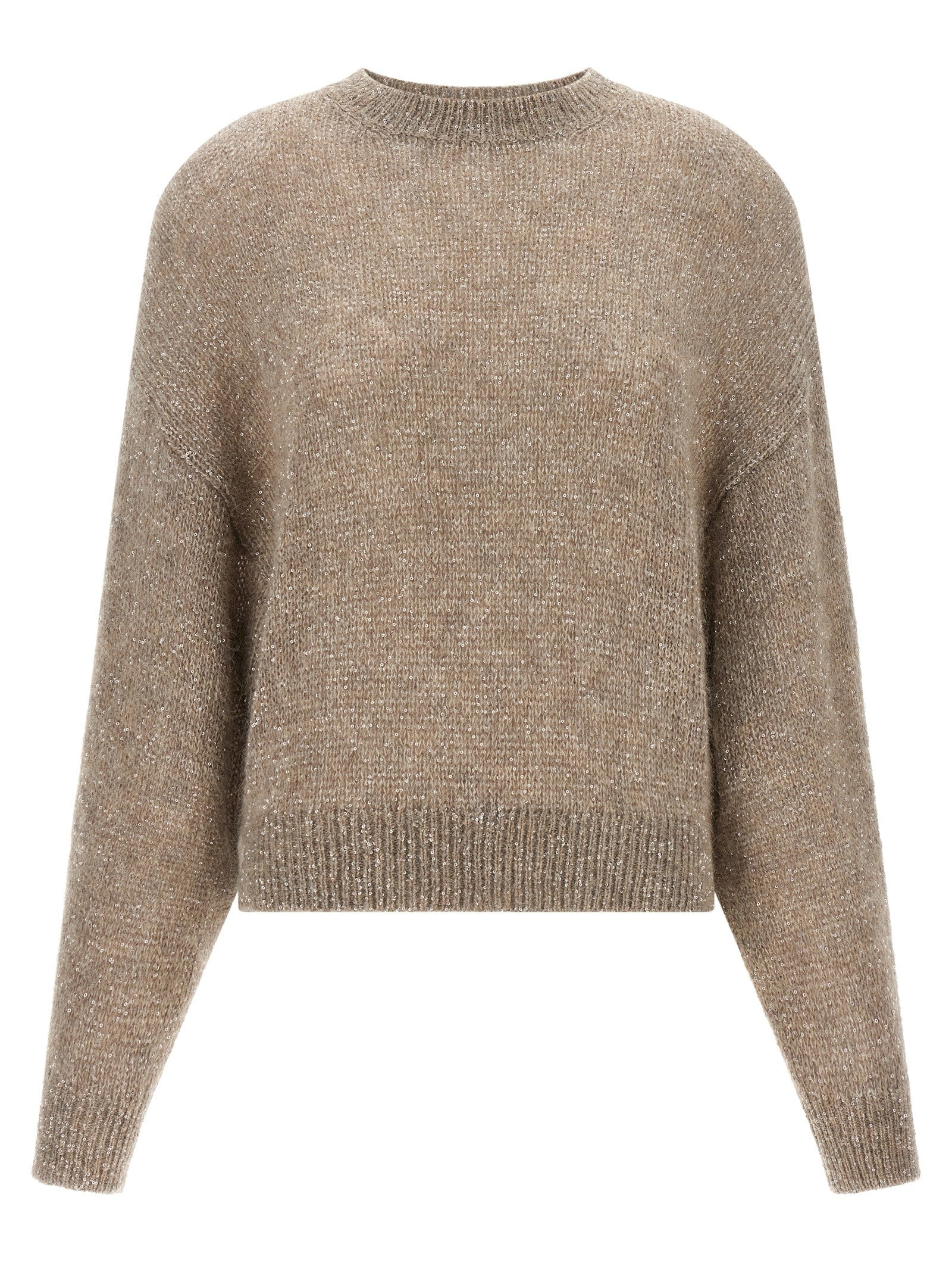 Brunello Cucinelli Diamante Sweater Beige