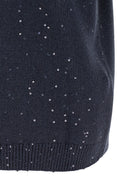 Brunello Cucinelli Diamante Sweater Blue, view 4