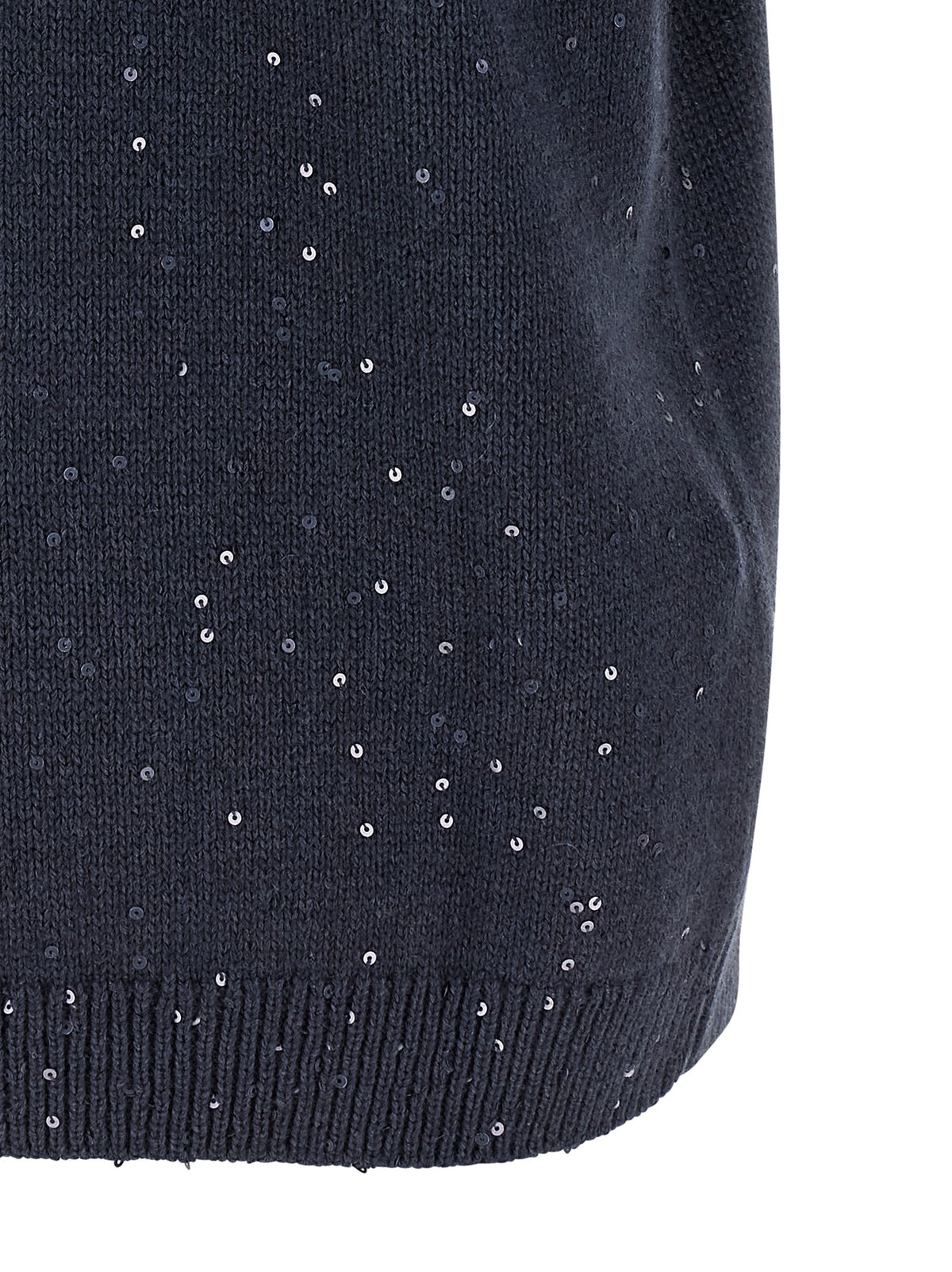 Brunello Cucinelli Diamante Sweater Blue, view 4
