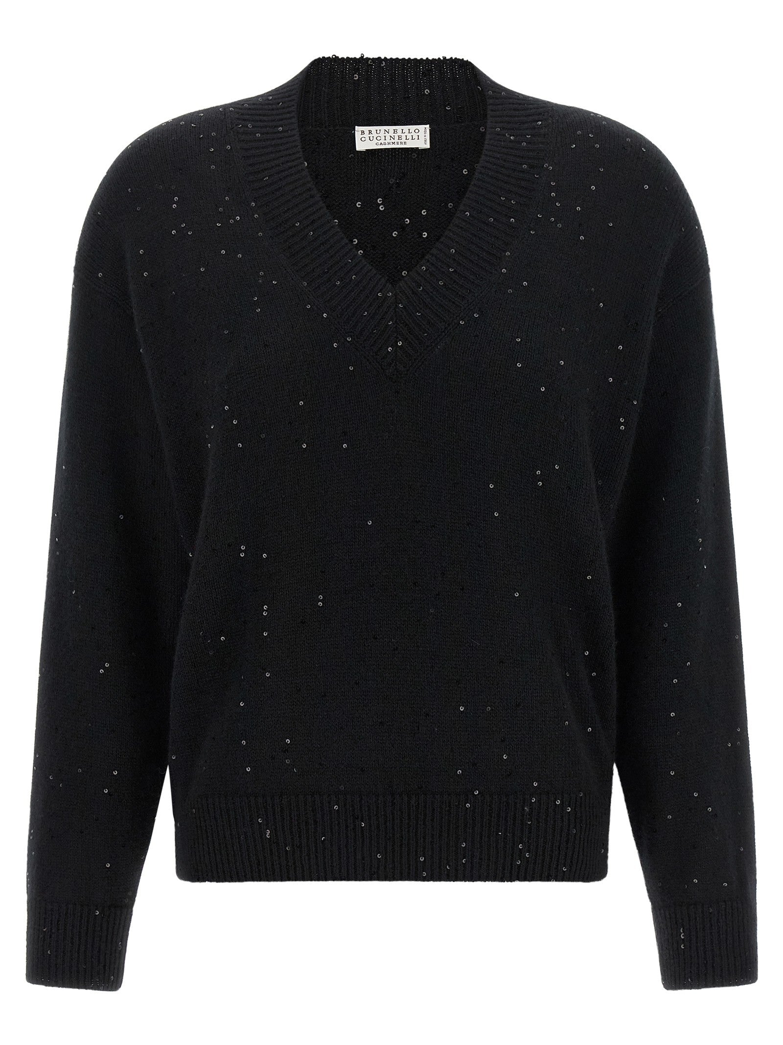 Brunello Cucinelli Diamante Sweater Black