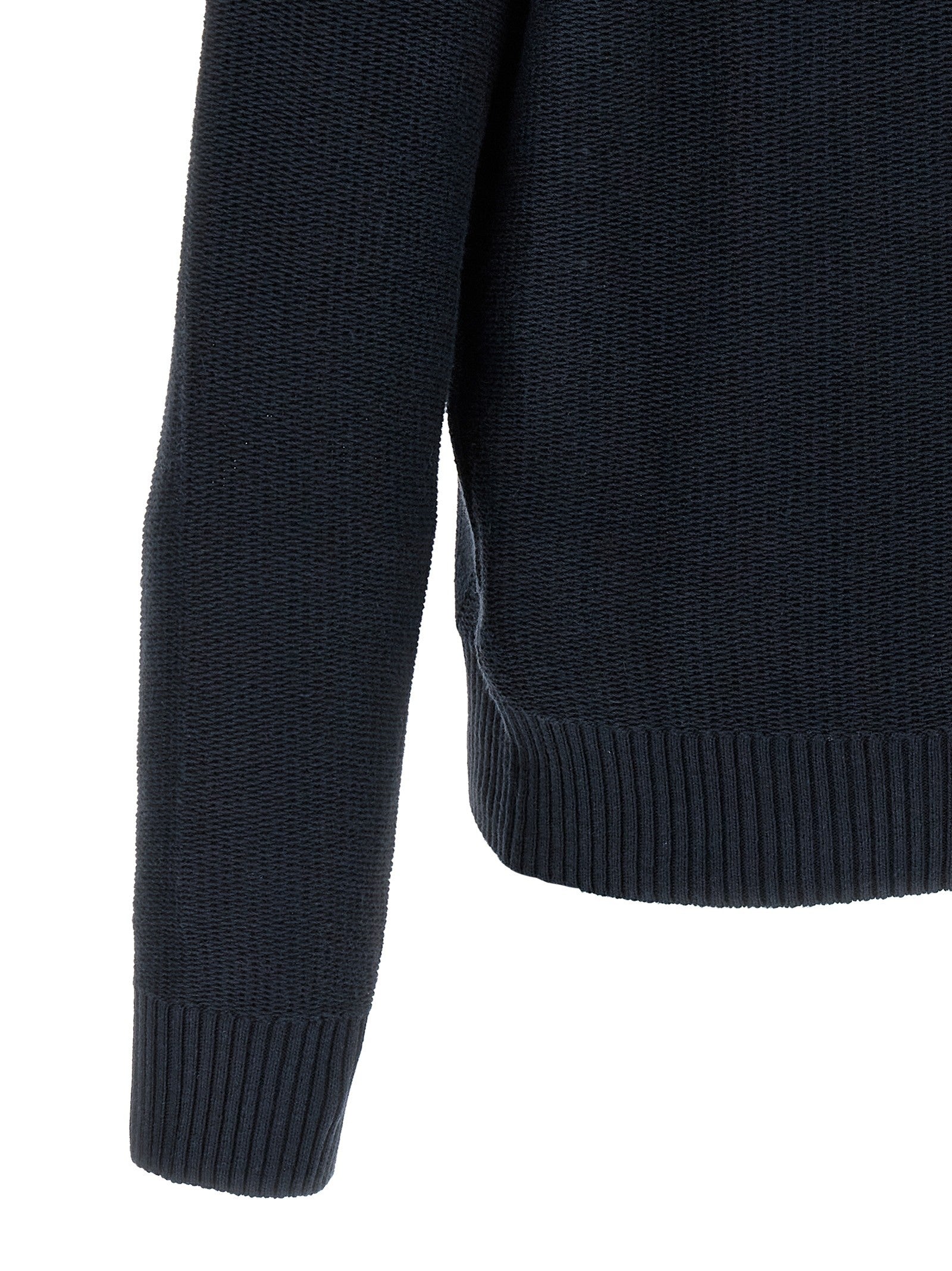 Ballantyne Diamond Intarsia Sweater Blue
