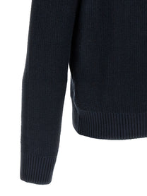 Ballantyne Diamond Intarsia Sweater Blue