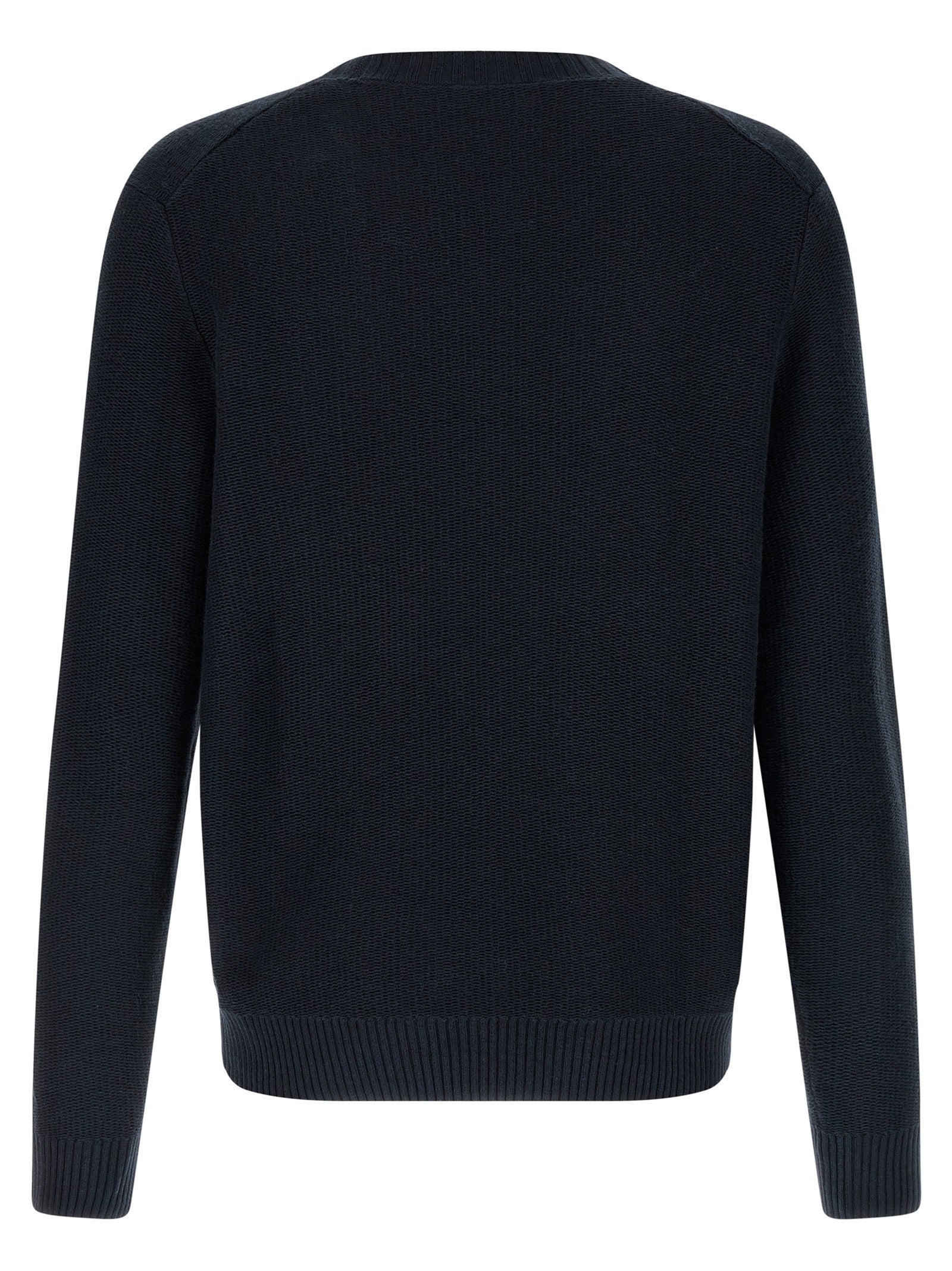 Ballantyne Diamond Intarsia Sweater Blue