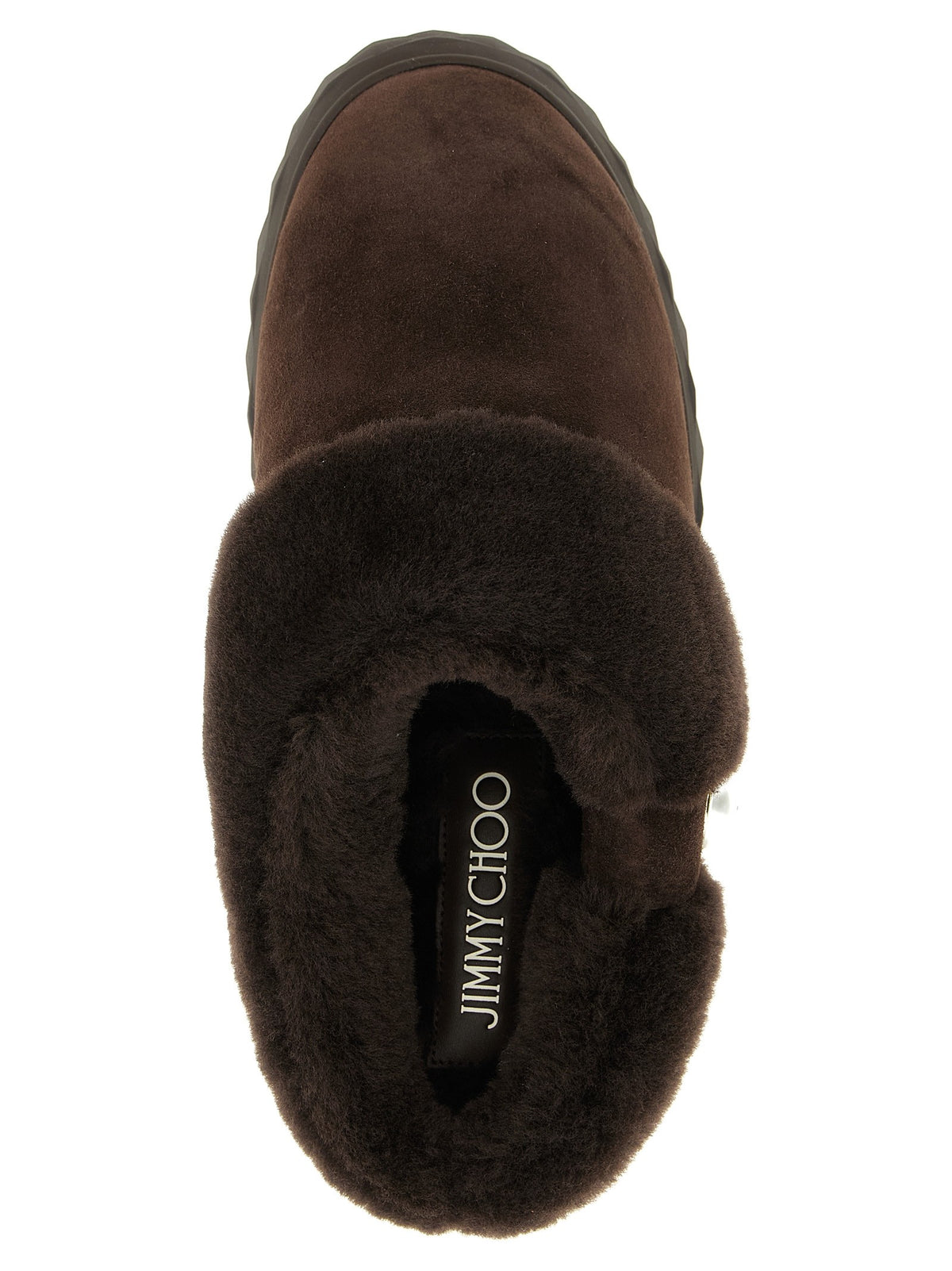 Jimmy Choo Diamond Maxi Mule Sabots Brown, view 4
