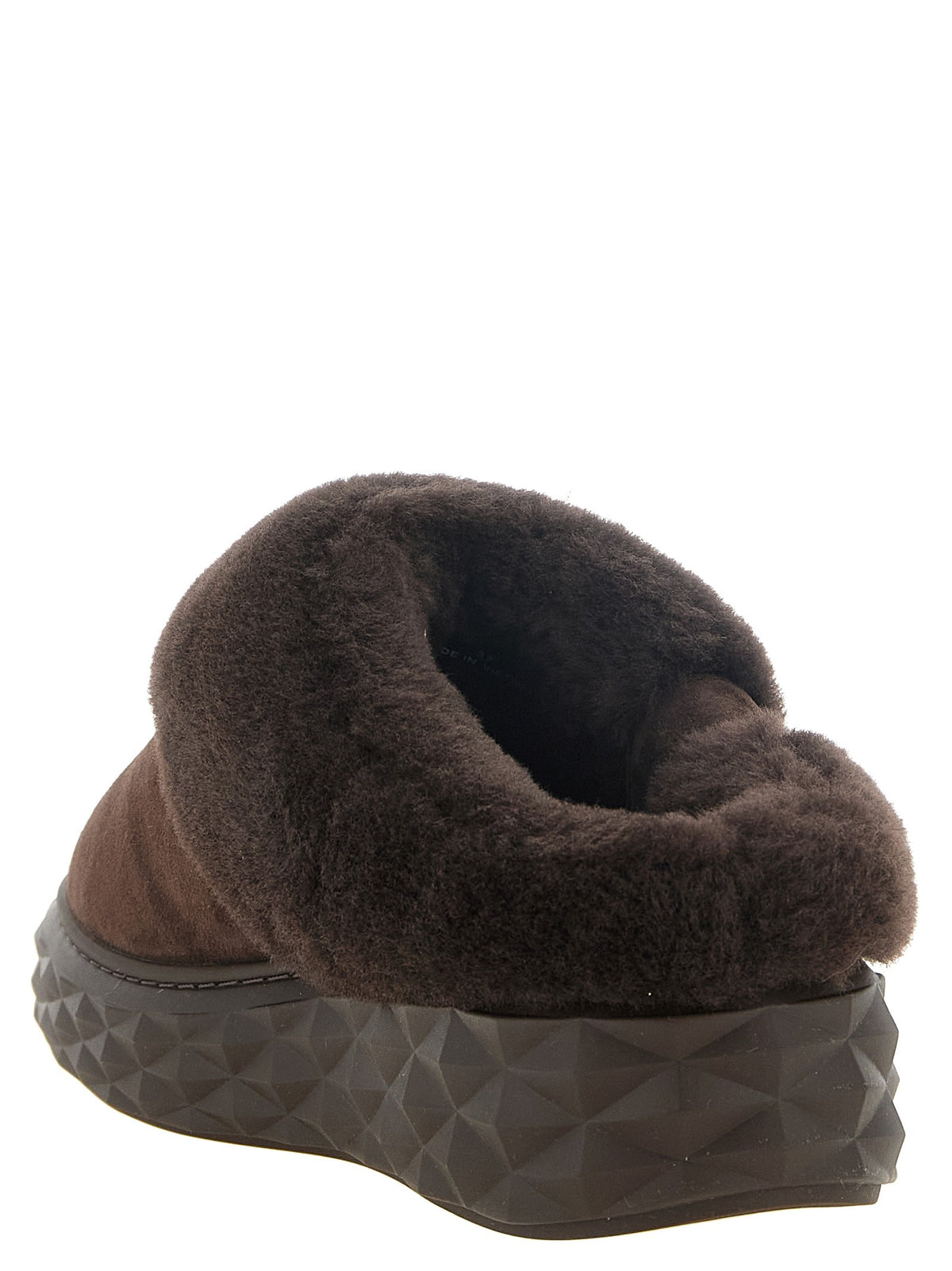 Jimmy Choo Diamond Maxi Mule Sabots Brown, view 3