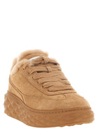 Jimmy Choo Diamond Maxi Retro Sneakers Beige, view 2