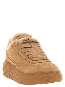 Jimmy Choo Diamond Maxi Retro Sneakers Beige, view 2