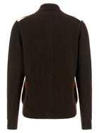 Miu Miu Women's Diamond Shaped Collar Cardigan Brown, view 2