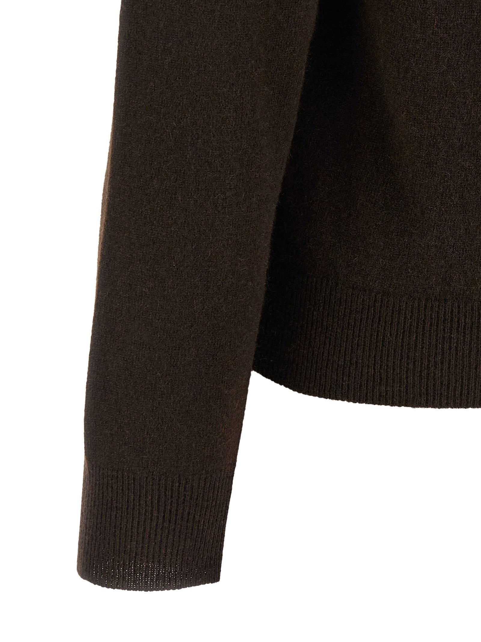 Miu Miu Women's Diamond Shaped Collar Cardigan Brown