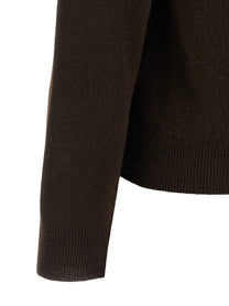 Miu Miu Women's Diamond Shaped Collar Cardigan Brown